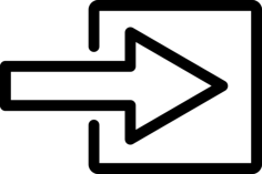 Login Outlined Button Outline Svg Vector, Free Vectors File